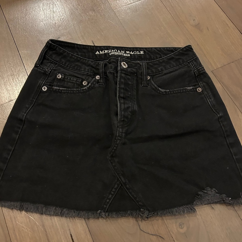 American Eagle Outfitters Black Denim Skirt